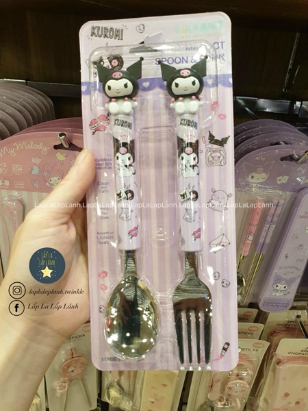 Lilfant Set muỗng nĩa figure Kuromi