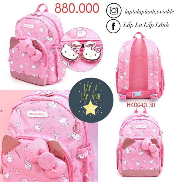 Winghouse Balo Hello Kitty hồng HK0010