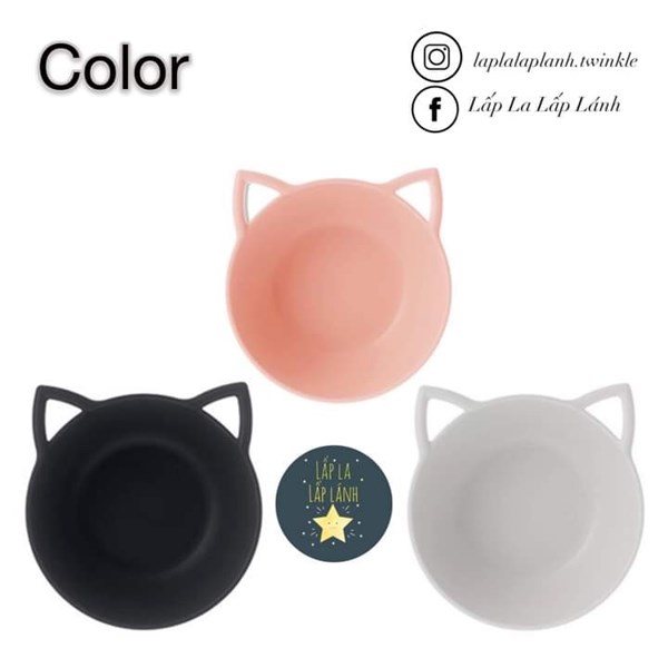 Nineware Chén mèo Đen size nhỏ