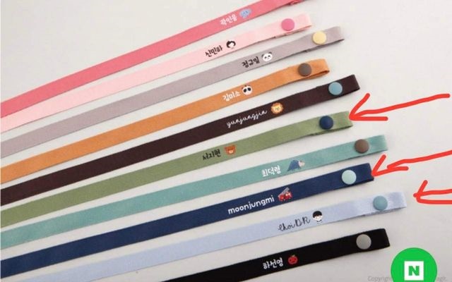 Designagit Dây đeo khẩu trang in tên