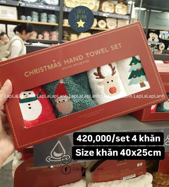 Modernhouse Set 4 khăn Xmas size 40x25cm