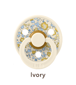 Bibs Ti giả 6-18m Ivory hoa