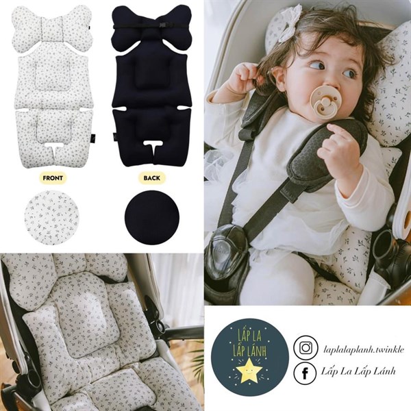 BILY Nệm lót xe đẩy Baby Blooming