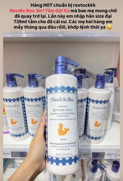 Noodle&Boo Sữa tắm gội 3in1 739ml