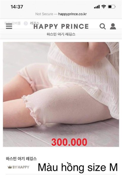 Happy Prince Quần hồng size M