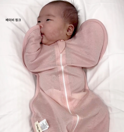 SundayHug Swaddle Kén ngủ Mesh Pink size S