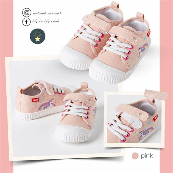 Ozkiz Slip on Story Farm Pink size 140