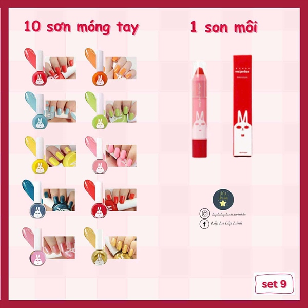 Recipebox Set mỹ phẩm cho bé số 9