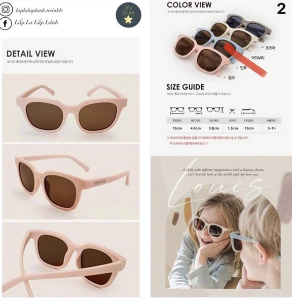 Spunkid Kính mát màu Mint