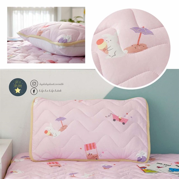 Modernhouse Vỏ gối cooling thỏ hồng