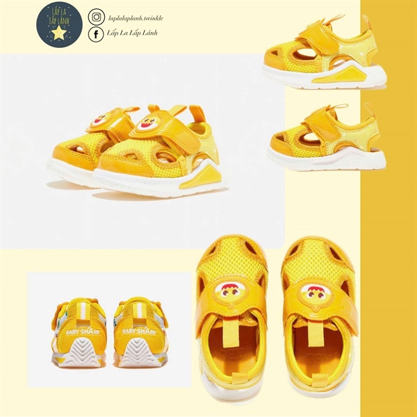Pinkfong Sandal babyshark Vàng size 160