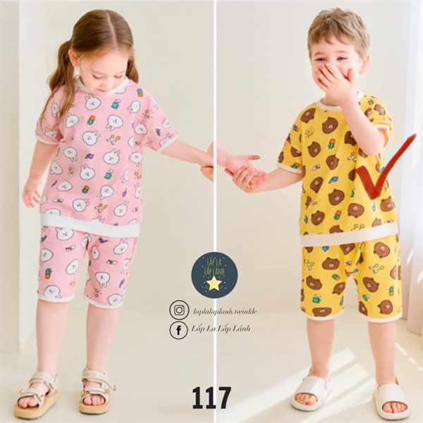 Mollimelli Đồ bộ gấu vàng