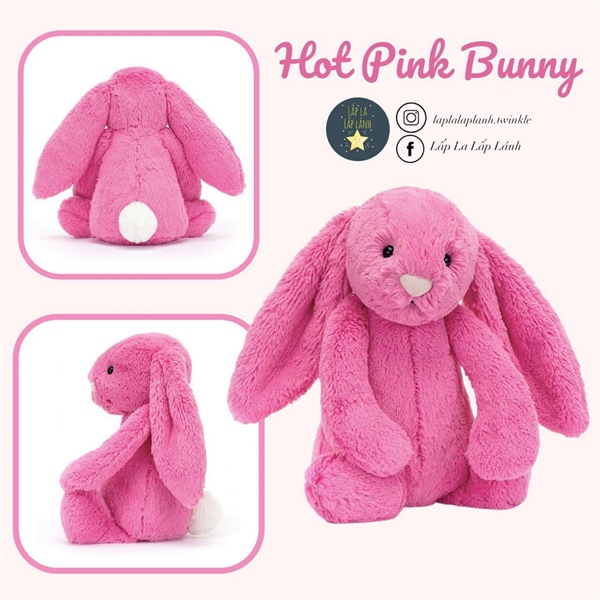 Jellycat Hot pink bunny size 31cm