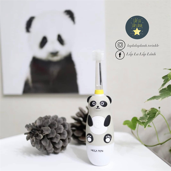 Megaten Bàn chải siêu âm Panda 48m+ kèm 2 đầu bàn chải