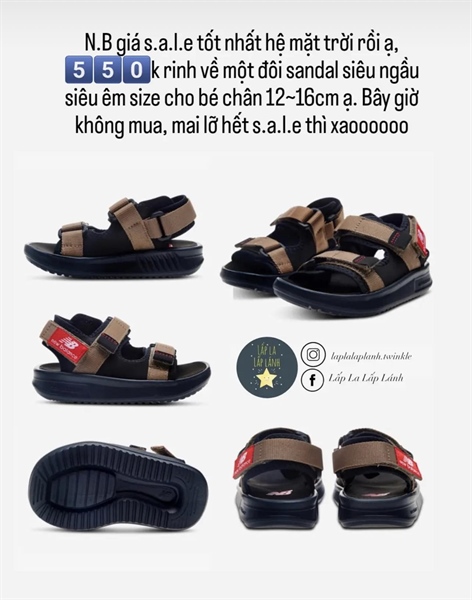 Newbalance Sandal IH750OB size 160