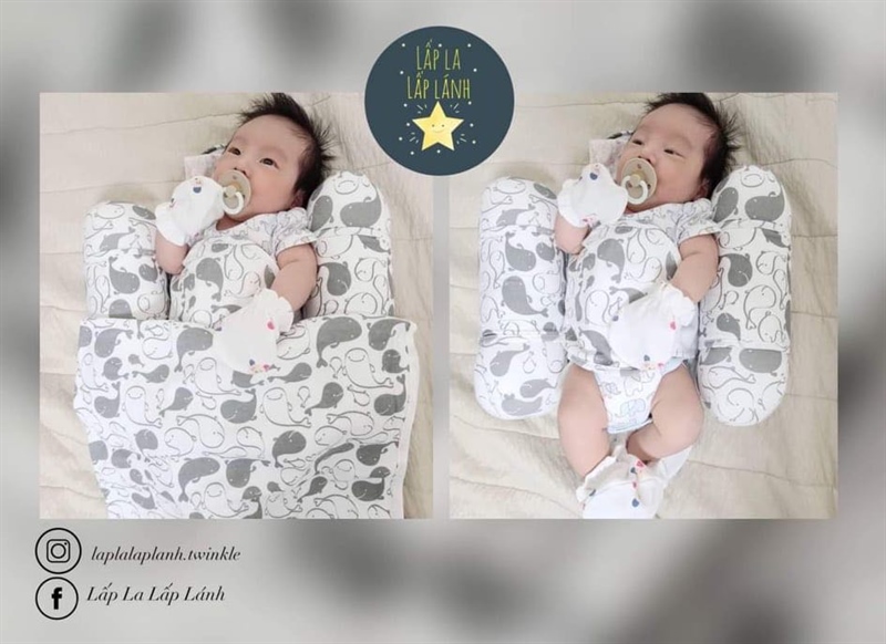 Aggiebadang Gối Chặn Kiêm Kén Ngủ Xoắn Lò Xo