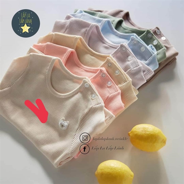 Cocohani Đồ bộ trơn Ivory size 80