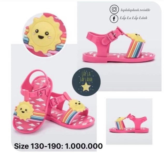 Minimelissa Sandal Mặt Trời Hồng