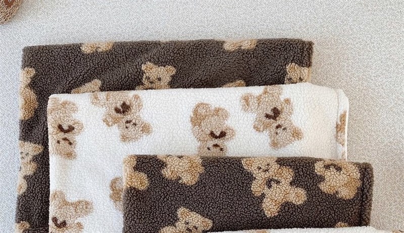 Dottodot Chăn Lông Gấu Thỏ size 90x130cm