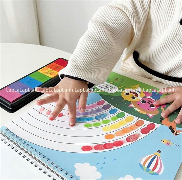 Mylittletiger Finger painting chủ đề Babyshark Pinkfong