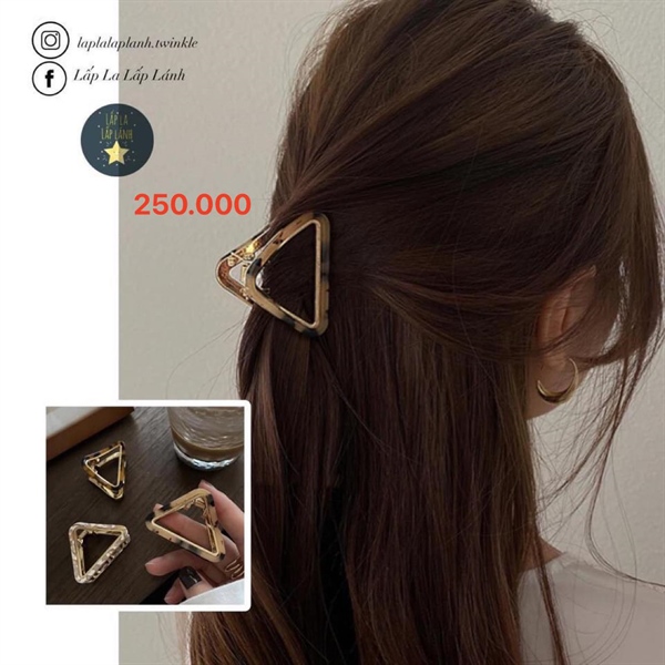 Byladies Kẹp tóc tam giác Vàng