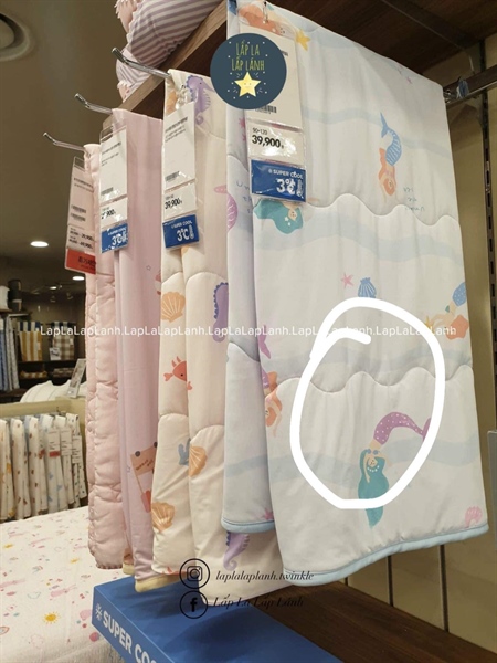 Modernhouse Chăn cooling chần bông 100x140 Tiên cá