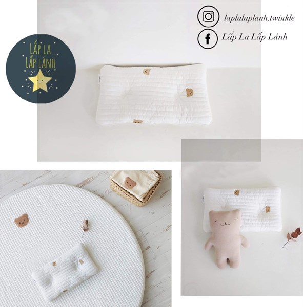 MILKHOUSE Gối đầu Gấu 40x25cm