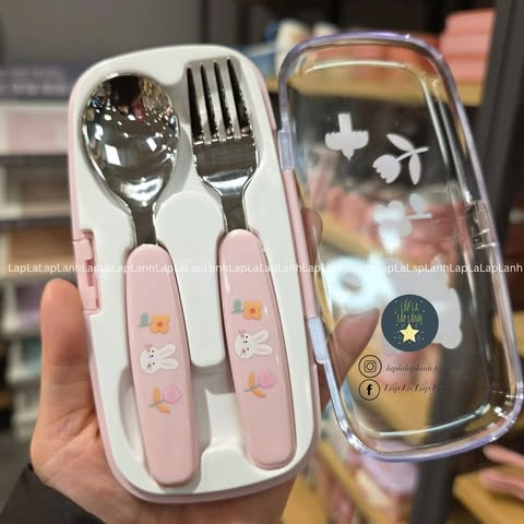 ModernHouse Set muỗng nĩa kèm hộp Thỏ trắng