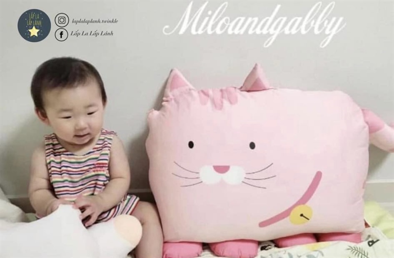 Milogabby Gối đầu mèo hồng