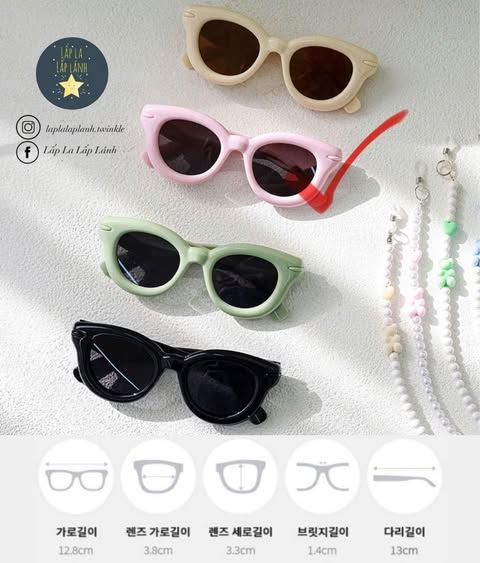 Bayb Kính mát mắt mèo Hồng