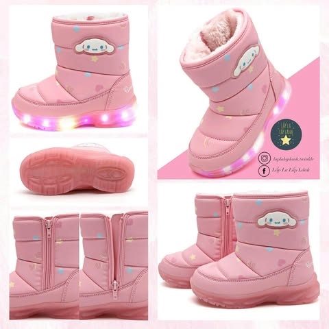 Shoelamode Boots lông Cinnamoroll hồng