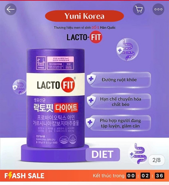 Lactofit Hộp men vi sinh Lactofit Diet 60 gói