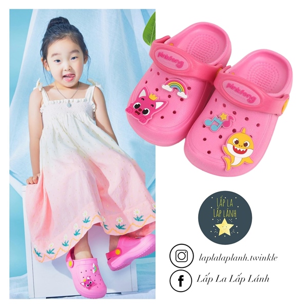 Pinkfong Dép sục Hồng