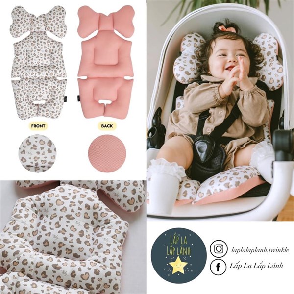 BILY Nệm lót xe đẩy Baby Leopard