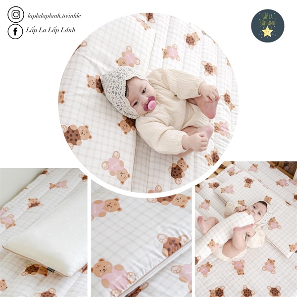 Formongde Wide pillow Gấu nâu 30x70cm Cotton