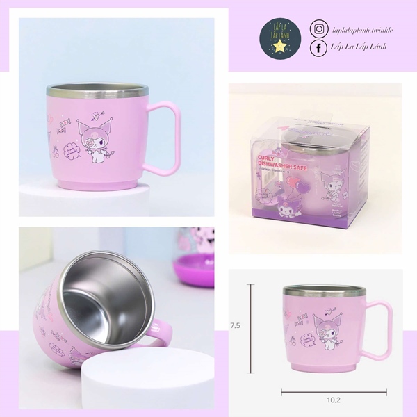 Lilfant Ly inox Kuromi tím nhạt