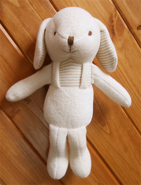 JnT Thú bông organic Cún áo kẻ 28cm