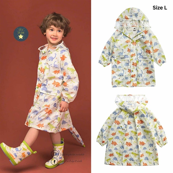 Has Áo mưa Khủng long cam size L
