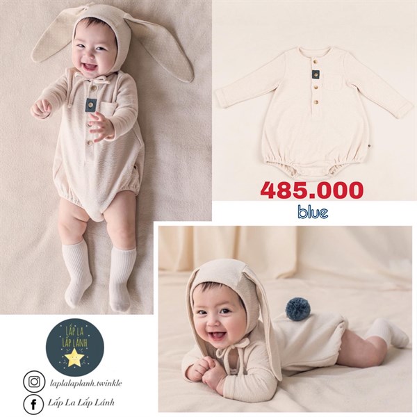 Happy Prince Romper thỏ for boy
