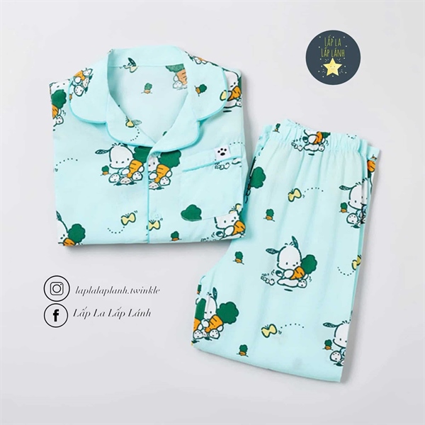 Spaokids Set pyjama Pochaco dài tay size 150