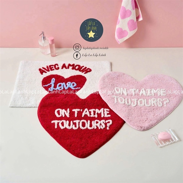 Modernhouse Thảm chân Trái tim Hồng