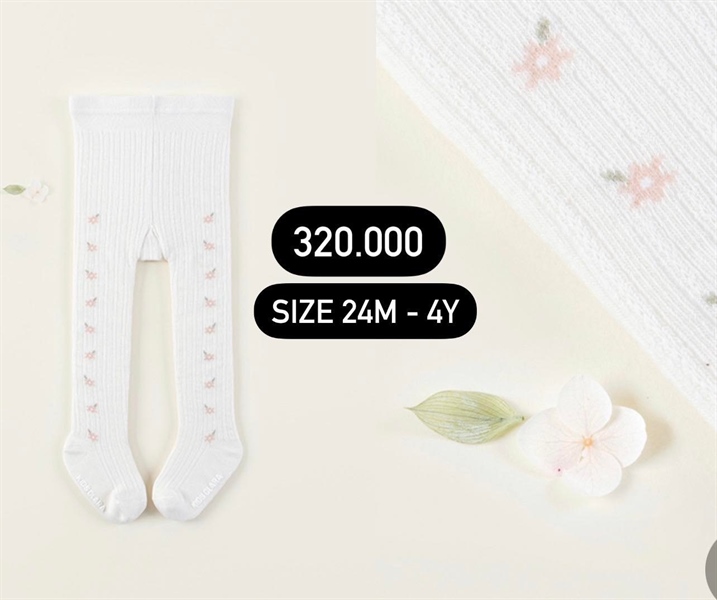 Happyprince Quần vớ dài hoa nhí size 24m-4y