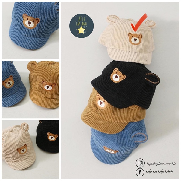 Rangubebe Nón tai gấu Beige