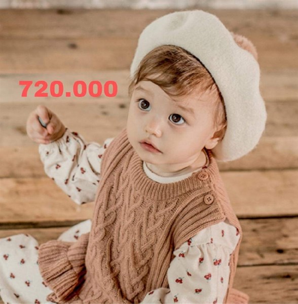 Happy Prince Áo len đan Beige