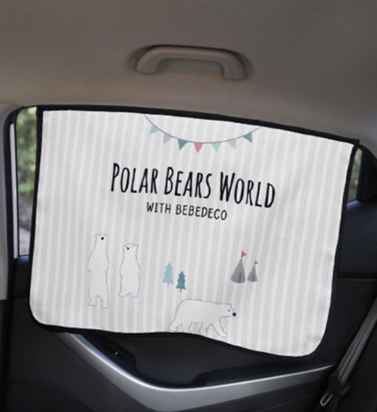 Bebedeco Chắn Nắng Polar Bears World Grey