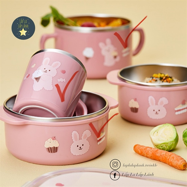 Modernhouse Ly inox Thỏ hồng