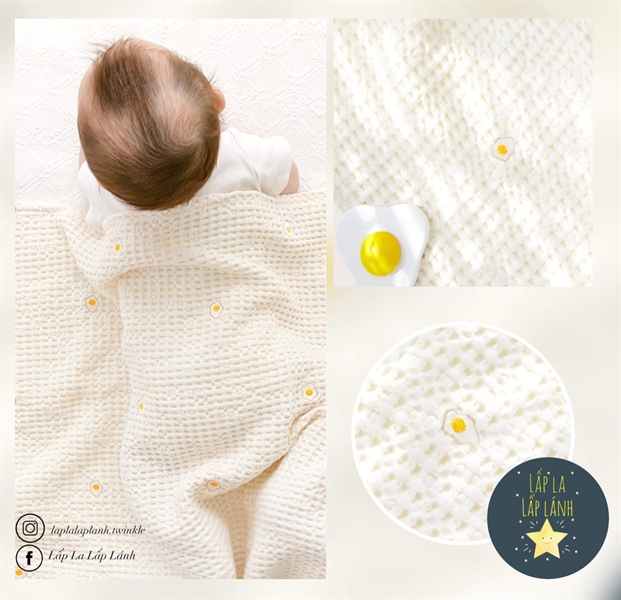 Bebenuvo Chăn lưới trứng ốp la