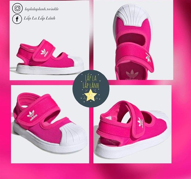 Adidas Sandal Hồng neon