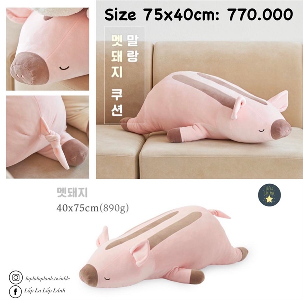 CoaaCoaa Heo hồng 75cm