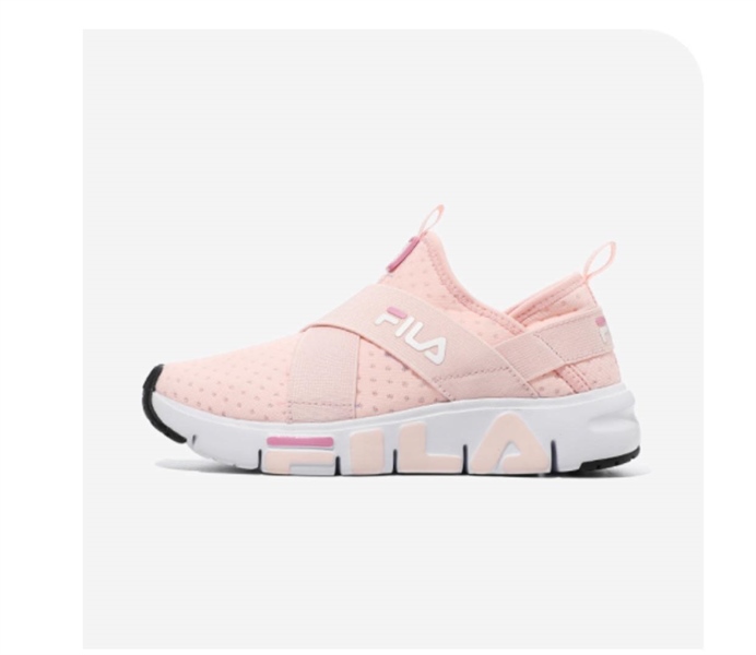 Fila Giày Dây Đan Chéo Hồng Trơn